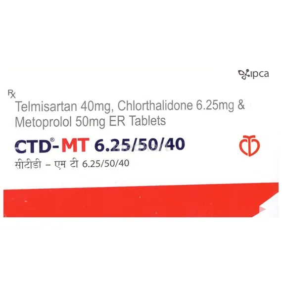 ctd mt 6.25/50/40mg tablet 10's